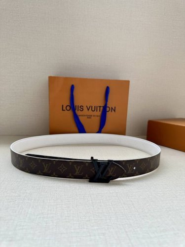 3.0 Wide Lv Flowergram Round Double-Sided Belt Reinterprets Louis Vuitton's Clas