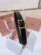 New model from Miu Miu This leather belt is the ideal choice for enhancing your