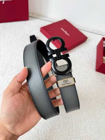 Product Name: Ferragamo Belt, Original Single Belt Model: Hook, Classic Buckle M - Click Image to Close