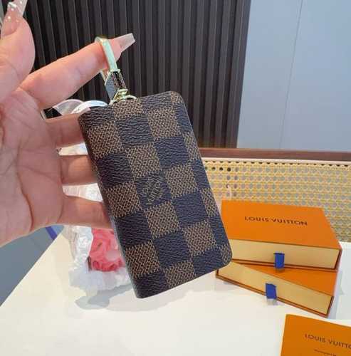 Lv classic old flower key bag, car key bag pendant accessories