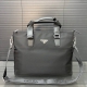 Prada canvas briefcase, laptop bag, handbag, classic and versatile, photo taken