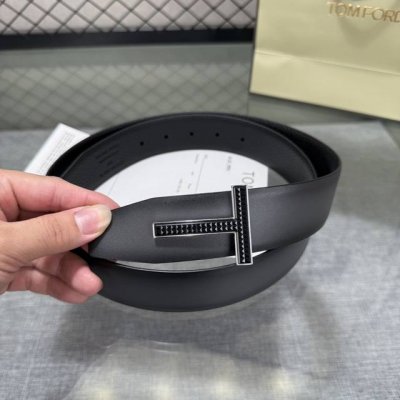 Tom Ford's latest popular double-sided top-grain cowhide counter sync 3.8 width