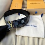 L0Uis Vuitt0N This season's new men's original belt width 40mm Double-sided impo