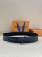4.0 Width This Lv Initiales Blason 40Mm Double-Sided Belt Embodies Creative Dire