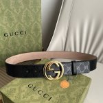 GUCCI top-quality genuine product, 40mm wide, newly upgraded classic palladium-p