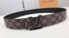 Official Lv This Double-Sided Belt Features The Iconic Dark Brown Lv Initiales B