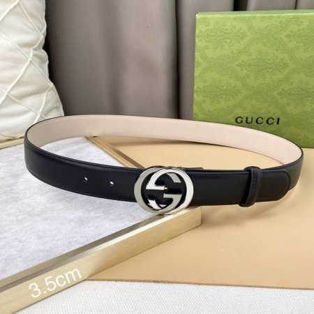 gucci First Layer Cowhide Width 3.5Cm Official Website Synchronization Both M - Click Image to Close