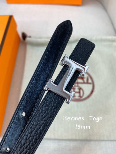 Official Website Synchronization - Hermes - Glenan Leather Belt Buckle & Reversi