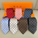 Men's Tie Collection Lv Checkerboard Tie, a rare choice that showcases exquisit