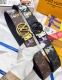 Belt: Lv..Louis..Top-grade original replica. Waistband: 100% top-grain cowhide,