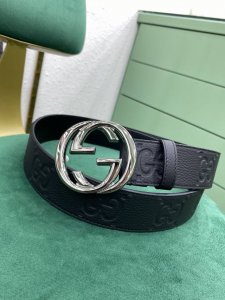 Gucci 4.0 New Arrival Wide Belt with Interlocking Double G Buckle, Official Webs
