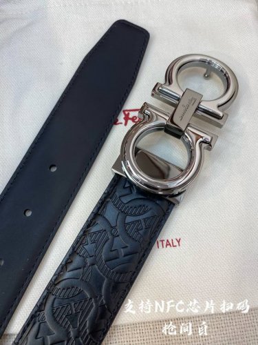 Special Nfc-F3.5Cm High-End Custom-Made Men's Belt, Double-Sided Imported Cowhid