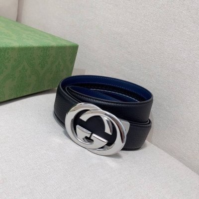 Special Gucci Men's Automatic Belt, Classic G Metal Automatic Buckle, Exquisite