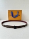 2.0 Wide Mini Lv Double-sided Belt with luxurious leather and iconic Monogram ca
