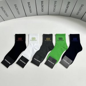 Special Packaging Balenciaga New Mid-Length Slouch Socks! Five pairs per box, sa