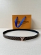 This 2.0 wide Lv Iconic belt gives traditional elements a modern twist. The sli