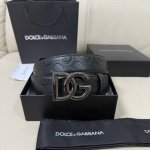 Dg, width 3.4Cm Dolce & Gabbana's new embossed calfskin simple and versatile bel
