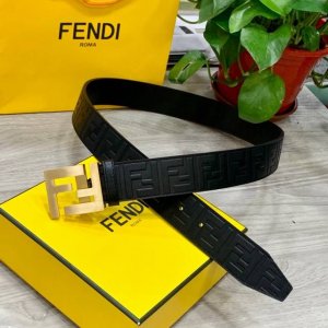 Fendi Fendi wide 38mm logo belt. Original Ff brass buckle, made of imported orig