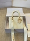 Lambskin Dior Lady handbag with star embroidery Princess Diana lambskin pattern