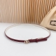 1.2Cm Gucci New Style Belt, Double-Sided Top-Grain Leather, Length: 0.75, 0.80,