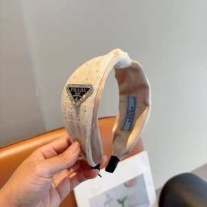 with packaging Prada Prada inverted triangle new trendy letter headband. A must