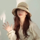 Louis Vuitton Japanese Wave Edge Rhinestone Fisherman Hat Handmade Crochet Straw