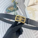 Versace Special Leather Belt Automatic Buckle Series, Original Premium Stainless