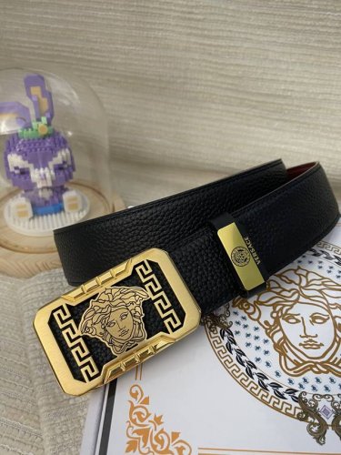 Product Name: Versace. Material: Original Leather Belt. 100% Genuine Top-Grain L