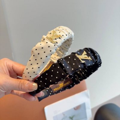 with packaging Lv Louis Vuitton classic new polka dot headband, fashionable and