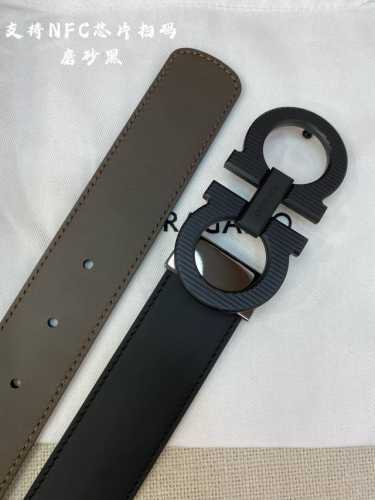 Special Nfc-F3.5Cm high-end customized men's belt, double-sided imported cowhide