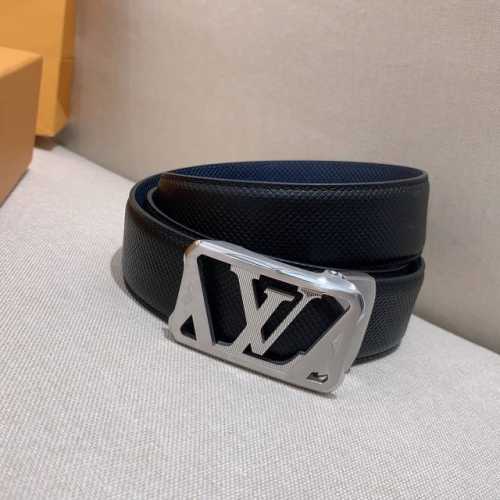 Louis Vuitton, exclusive LV belt automatic buckle series steel hardware exquisit