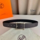 Special Herm S Herm S Pin Buckle Leather Belt, Authentic Quality, Double-Sided,