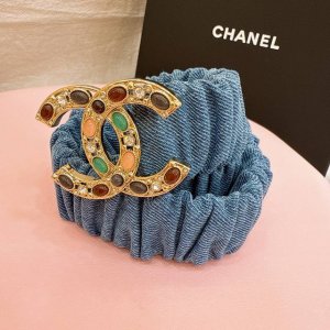 Chanel Cc Colorful Cat Stone Rhinestone Resin Brass Logo Buckle Calfskin Silver