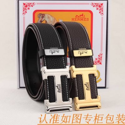 Belt: Hermes Original Cowhide Belt Men's Belt: 100% top-grain cowhide leather,