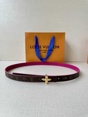 2.0Wide This Lv Iconic Double-Sided Belt Features A Slim Silhouette For The New