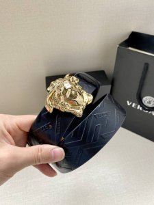 Width 3.8cm. This Versace belt is made in Italy from supple Greca embossed leath