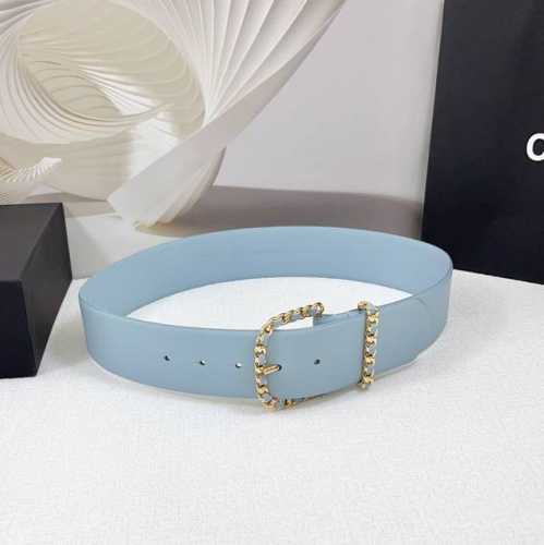 5.0 Cm Chanel Belt, Double-Sided Full-Grain Leather, Length: 75, 80, 85, 90, 95,