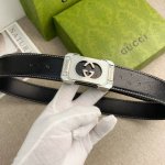 Special Gucci Special Leather Belt Series, Original Factory-Made Stainless Steel