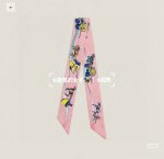 Hermes "Space Racehorse" Twilly scarf Twilly scarf 100% mulberry silk heavyweig