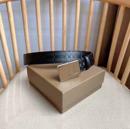 New Burberry Belt, Now Available At Burberry Stores. Features Contrasting Stitch