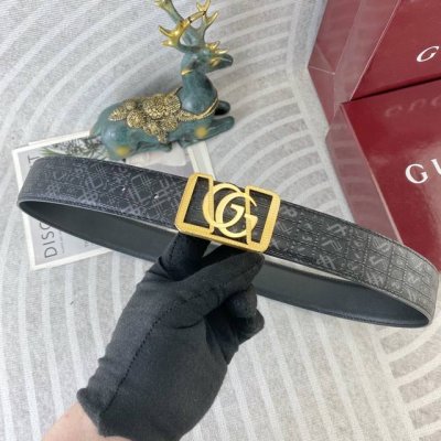 Gucci special leather belt series, original hardware boutique stainless steel b