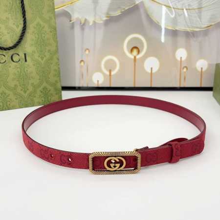 Special Gucci 2.0Cm New Woven Strap Canvas, Canvas With Leather Bottom, Strap Wi - Click Image to Close