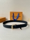 3.4 Width Everyday Pin Belt Is Made Of Smooth Leather With Louis Vuitton Insc