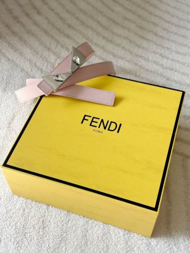 Special Fendi Women's Small Waist Belt, 2.0 Cm Wide, Top-Grain Full-Grain Cowhid