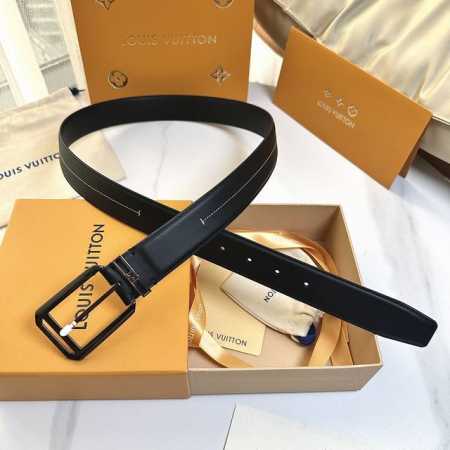 L0Uis Vuitt0N This season's new original belt, 35mm wide, double-sided imported - Click Image to Close