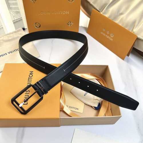 L0Uis Vuitt0N This season's new original belt, 35mm wide, double-sided imported