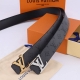LV Men's Fashion Accessories. Features a precision-plated stainless steel buckle