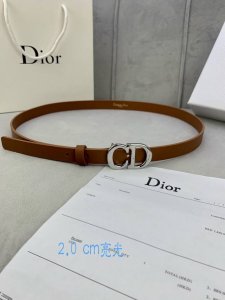 Width 2.0 Cm Dior Saddle-Shaped Flat Wireless Belt Strap Made Of Imported Calf L