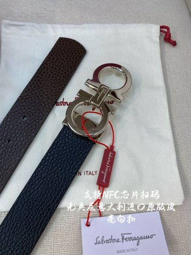 Special Ferragamo Ferragamo Nfc Chip Scan Code Model Genuine Size 3.5Cm Italian