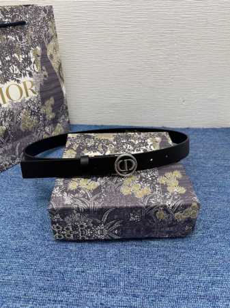 -30 Montaigne Circled Belt 550 25mm Black Smooth Calfskin Ref. B0314Uvwv_M900. N - Click Image to Close